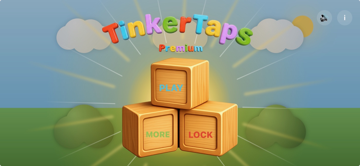 TinkerTaps app home screen